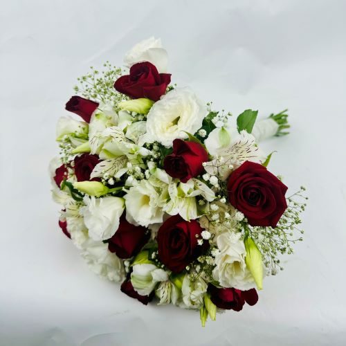 זר כלה ורדים לולי ליזינטוס ואסטומריה